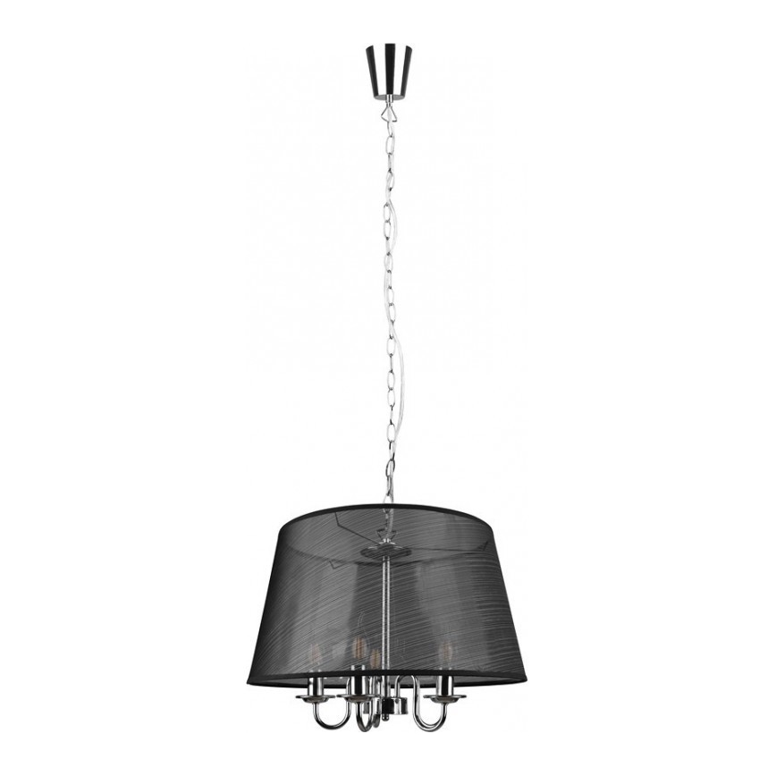 Reality - LED Luster na reťazi CIMA 5xE14/40W/230V čierna