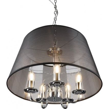 Reality - LED Luster na reťazi CIMA 5xE14/40W/230V čierna