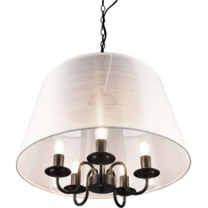 Reality - LED luster na reťazi CIMA 5xE14/40W/230V sivá