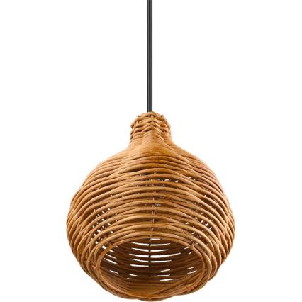 Reality - Luster na lanku SPROUT 1xE14/40W/230V hnedá/ratan