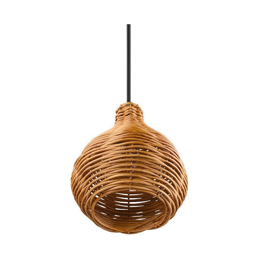 Reality - Luster na lanku SPROUT 1xE14/40W/230V hnedá/ratan