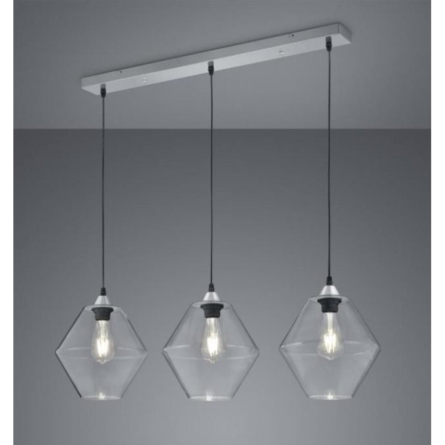 Reality - Luster na lanku TRENTO 3xE27/40W/230V