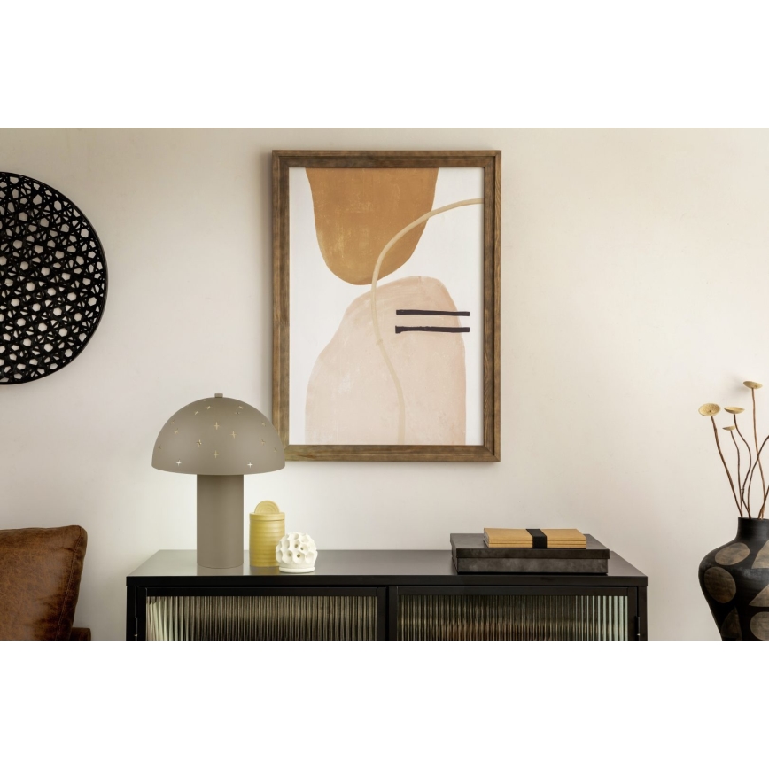 Reality - Stolová lampa SETA 1xE14/28W/230V hnedošedá (taupe)