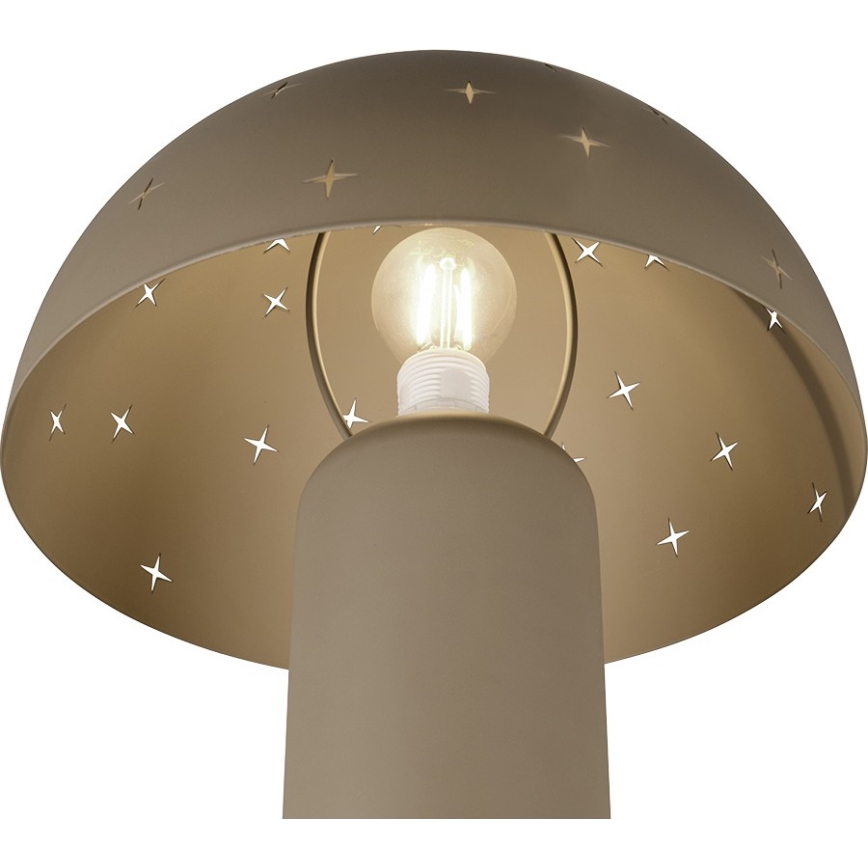 Reality - Stolová lampa SETA 1xE14/28W/230V hnedošedá (taupe)
