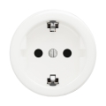Reblig - Retro domová zásuvka bez rámčeka SCHUKO 230V/16A snehovo biela