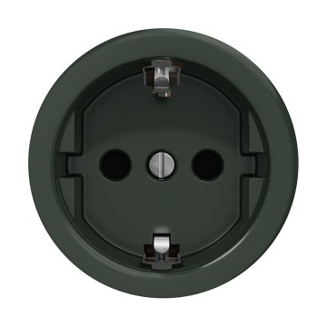 Reblig - Retro domová zásuvka SCHUKO 230V/16A bez rámčeka, zelená
