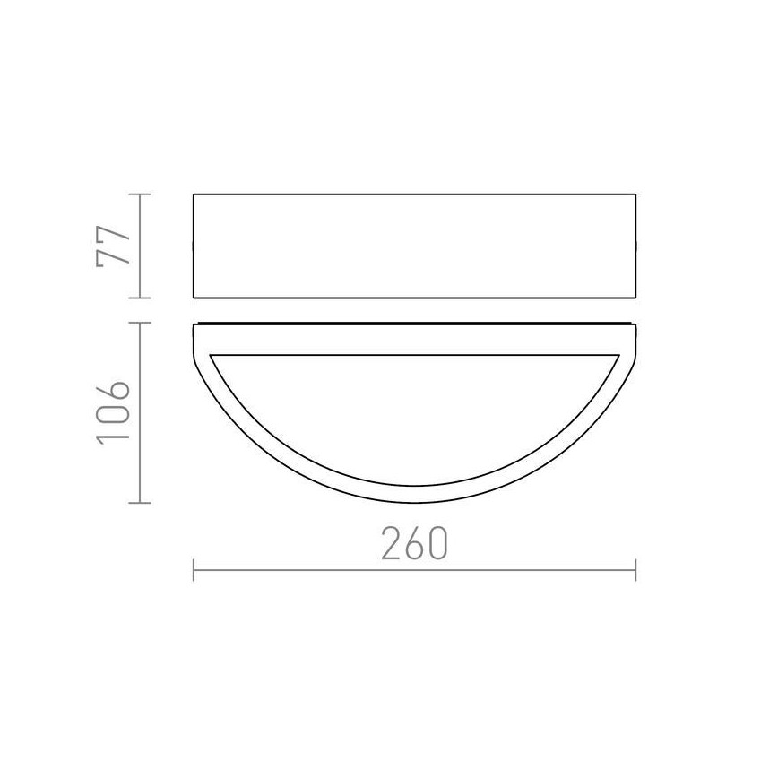 RED - Design Rendl - R10365 - Vonkajšie nástenné svietidlo LESA 1xE27/26W/230V IP54