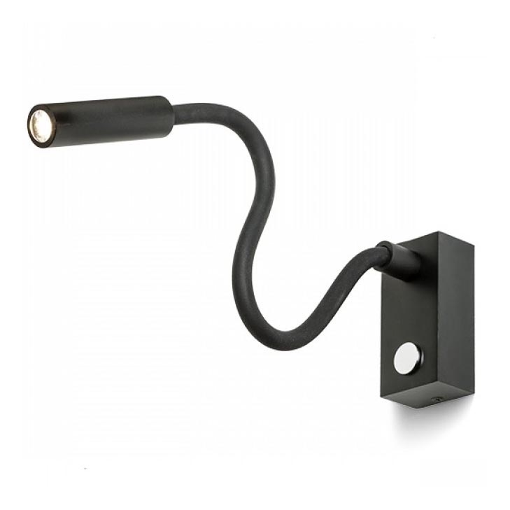 RED - Design Rendl - R10541 - LED Flexibilná lampička AIM LED/3W/230V čierna