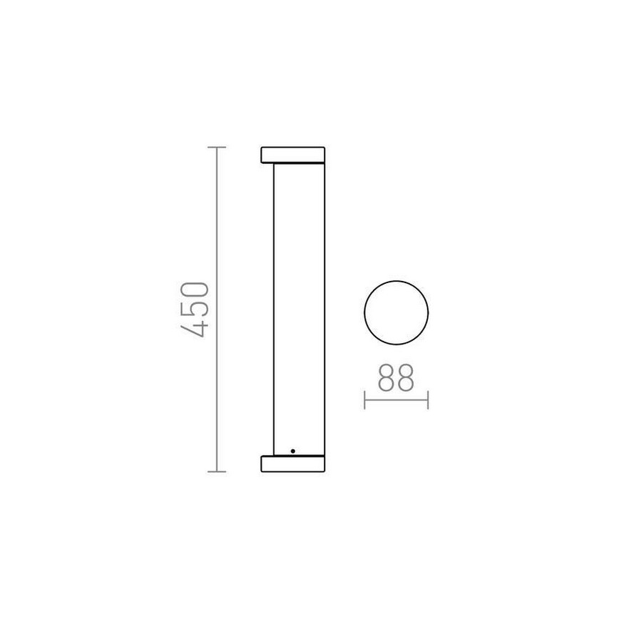 RED - Design Rendl - R11171 - LED Vonkajšia lampa SONET LED/7W/230V IP54 antracit
