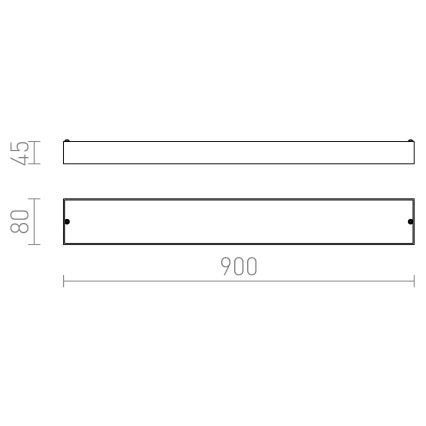 RED - Design Rendl-R11996 - LED Kúpeľňové nástenné svietidlo MARINA 14W/230V IP44