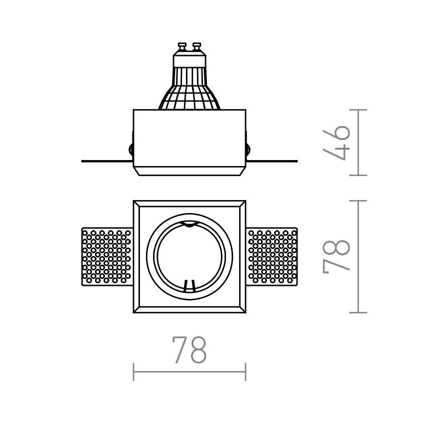 RED - Design Rendl - R12361 - Podhľadové svietidlo QUO 1xGU10/35W/230V