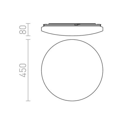 RED - Design Rendl - R12433 - LED Stropné svietidlo SEMPRE LED/36W/230V okrúhly