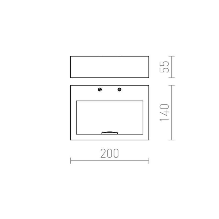 RED - Design Rendl - R12595 - LED Nástenné svietidlo NEMAN LED/10W/230V