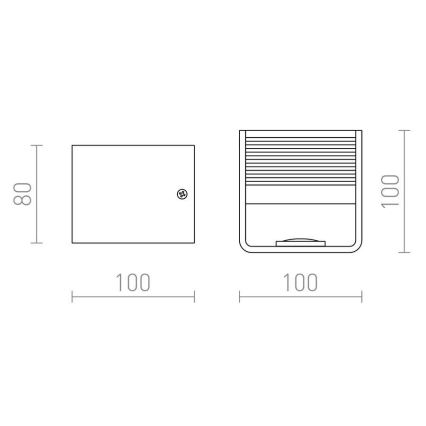 RED - Design Rendl - R12598 - LED Nástenné svietidlo ONYX LED/5W/230V biela