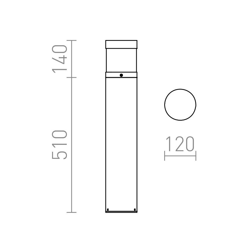 RED - Design Rendl - R12626 - LED Vonkajšia lampa ABAX LED/15W/230V IP54 antracit