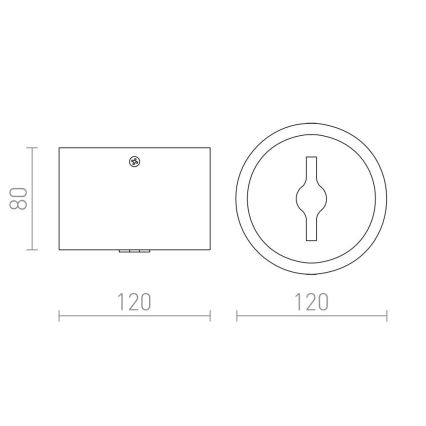 RED - Design Rendl-R12634 - LED Stmievateľné bodové svietidlo KELLY 15W/230V čierna