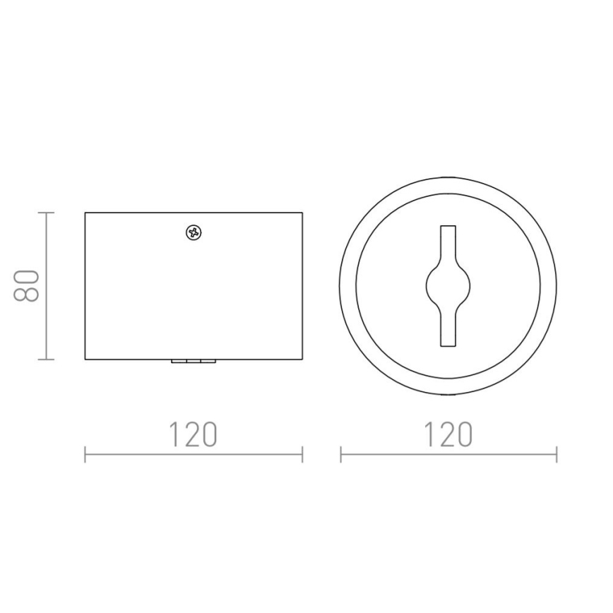 RED - Design Rendl-R12634 - LED Stmievateľné bodové svietidlo KELLY 15W/230V čierna
