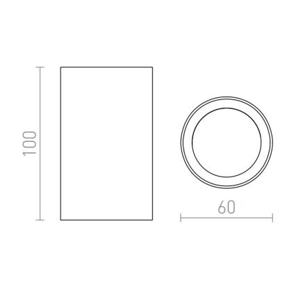 RED - Design Rendl - R12667 - Bodové svietidlo GAYA 1xGU10/35W/230V biela