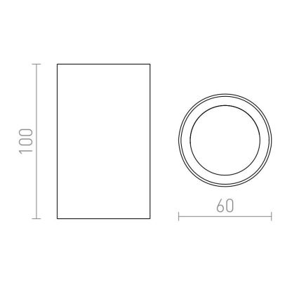 RED - Design Rendl - R12668 - Bodové svietidlo GAYA 1xGU10/35W/230V