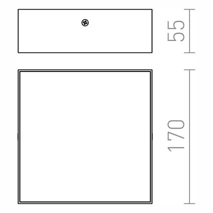 RED - Design Rendl - R12849 - LED Stropné svietidlo LARISA LED/15W/230V čierna