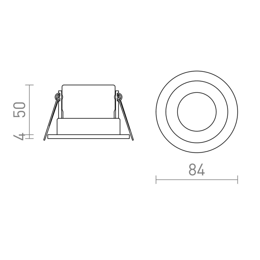 RED - Design Rendl - R13602 - LED Kúpeľňové podhľadové svietidlo BELLA LED/11W/230V IP65