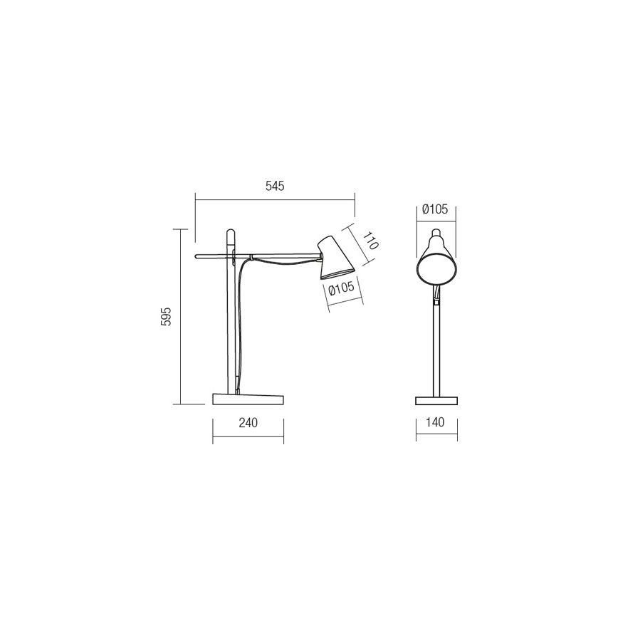 Redo 01-1119 - LED Stmievateľná dotyková stolná lampa LED/5W/230V USB