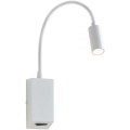Redo 01-1193 - LED Flexibilná lampička HELLO LED/3W/230V biela