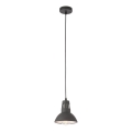 Redo 01-1279 - Luster na lanku PEEP 1xE27/42W/230V pr. 16,5 cm čierna