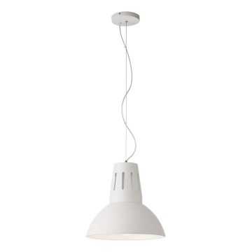 Redo 01-1282 - Závesný luster na lanku PEEP 1xE27/42W/230V pr. 34,5 cm biela