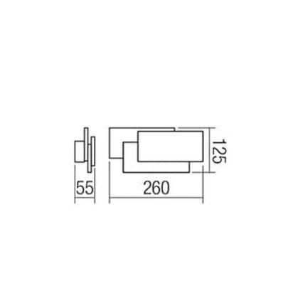 Redo 01-1444 - LED Nástenné svietidlo GAMER 1xLED/12W/230V