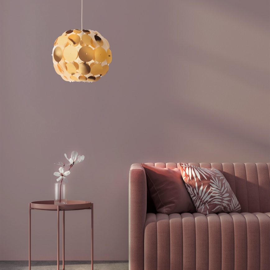 Redo 01-1508 - Luster na lanku ODEON 1xE27/42W/230V pr. 36 cm zlatá
