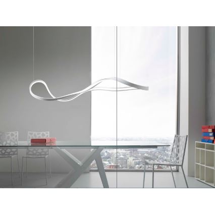 Redo 01-1531 - LED luster na lanku NUBO LED/43W/230V biely