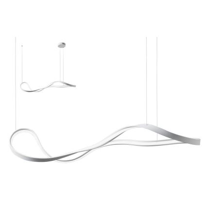 Redo 01-1531 - LED luster na lanku NUBO LED/43W/230V biely