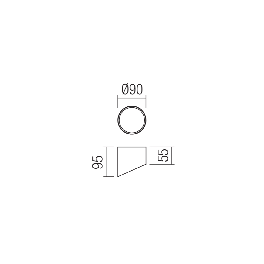 Redo 01-1625 - LED Bodové svietidlo UTO LED/6W/230V pr. 9 cm biela