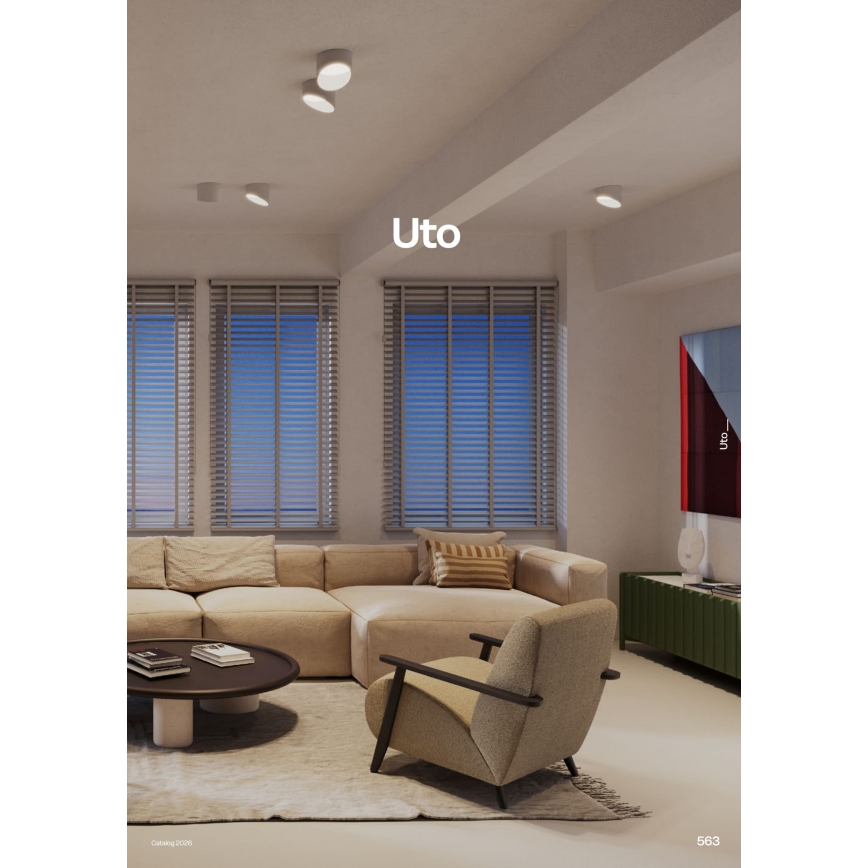 Redo 01-1629 - LED bodové svietidlo UTO LED/18W/230V pr. 14 cm biela