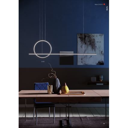Redo 01-1735 - LED Stmievateľný luster na lanku GIOTTO LED/46W/230V čierna