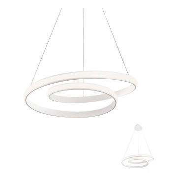 Redo 01-1793 - LED Stmievateľný luster na lanku TORSION LED/29W/230V pr. 55 cm biela