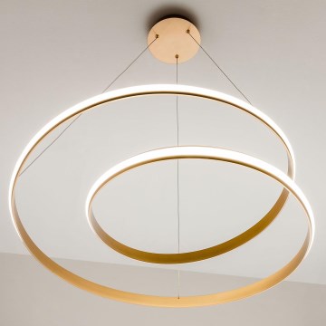 Redo 01-1794 - LED Stmievateľný luster na lanku TORSION LED/29W/230V pr. 55 cm bronz