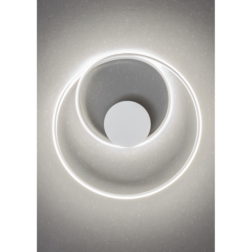Redo 01-1886 - LED Stmievateľné stropné svietidlo TORSION LED/29W/230V 4000K pr. 55 cm biela