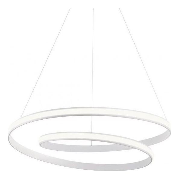 Redo 01-1890 - LED stmievateľný luster na lanku TORSION LED/35W/230V pr. 75 cm biely