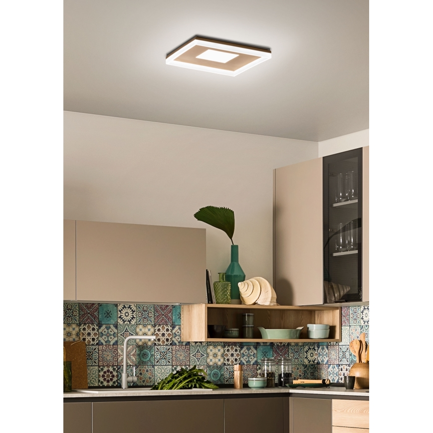 Redo 01-1998 - LED Stmievateľné stropné svietidlo MAYA LED/42W/230V 42,5x42,5 cm zlaté