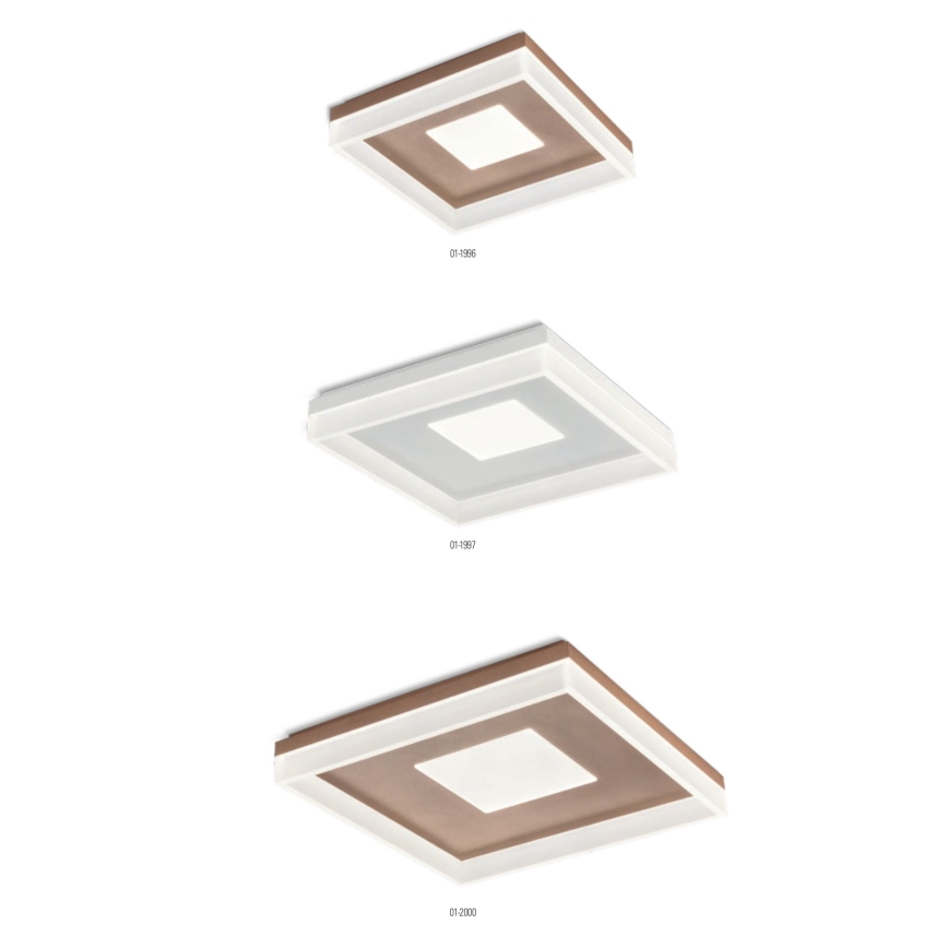 Redo 01-1998 - LED Stmievateľné stropné svietidlo MAYA LED/42W/230V 42,5x42,5 cm zlaté