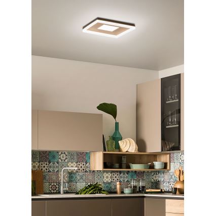 Redo 01-2000 - LED stmievateľné stropné svietidlo MAYA LED/55W/230V 51x51 cm zlaté