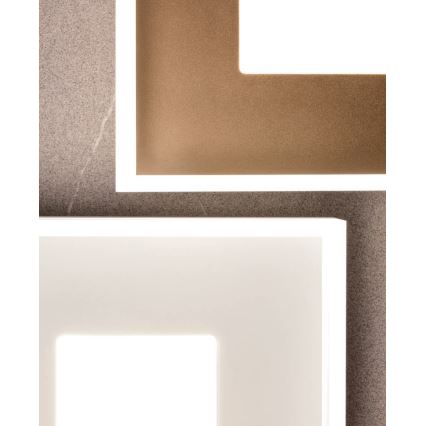 Redo 01-2000 - LED stmievateľné stropné svietidlo MAYA LED/55W/230V 51x51 cm zlaté