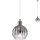 Redo 01-2063 - Luster na lanku PLUMEN 1x/E14/40W/230V pr. 15 cm šedá