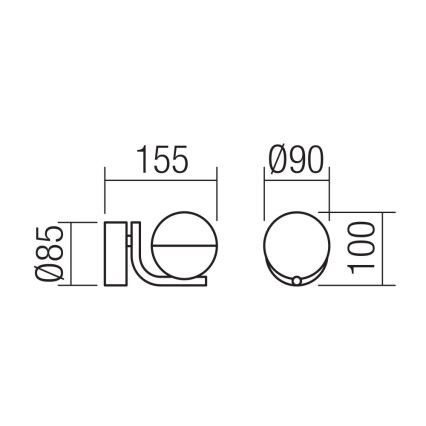 Redo 01-2125 - LED Nástenné svietidlo LUMO LED/6W/230V biela