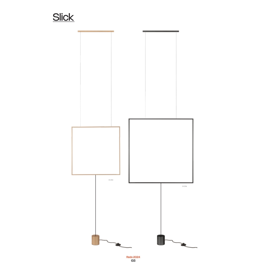 Redo 01-2197 - LED Stojacia lampa SLICK LED/19W/230V čierna