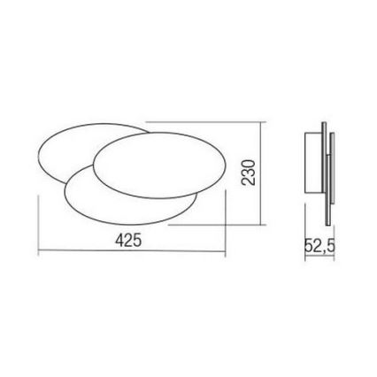 Redo 01-2297 - LED Nástenné svietidlo GAMER LED/36W/230V biela