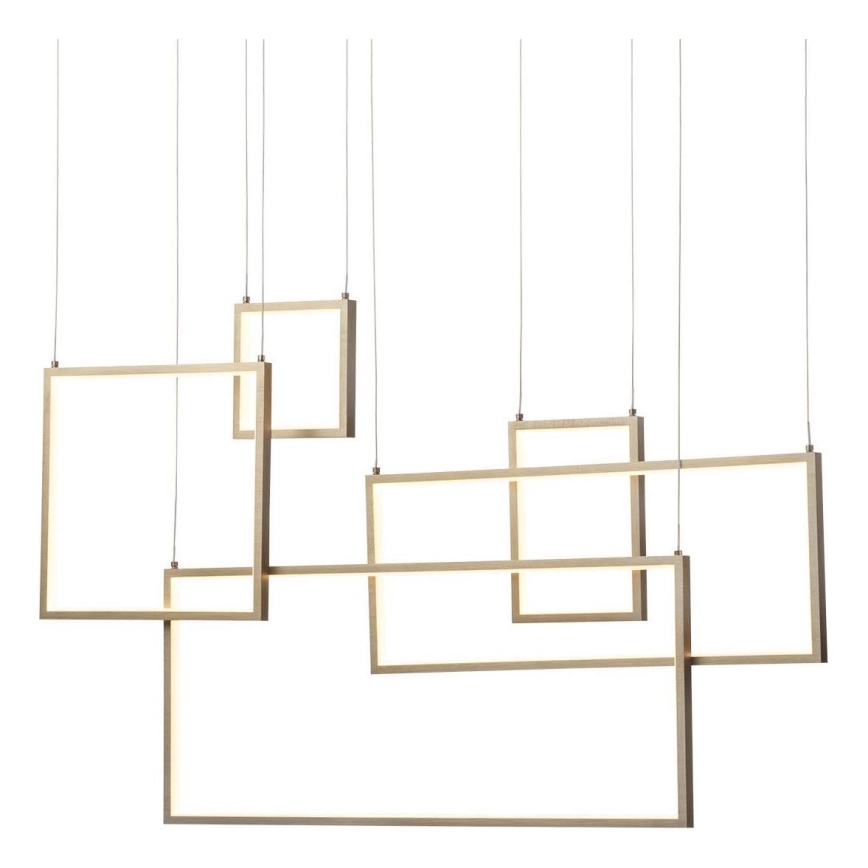 Redo 01-2317 - LED Stmievateľný luster na lanku PLANA LED/80W/230V zlatý