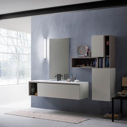 Redo 01-2331 - LED kúpeľňové zrkadlo s osvetlením TASK LED/24W/230V 120 cm CRI 90 IP44 lesklý chróm